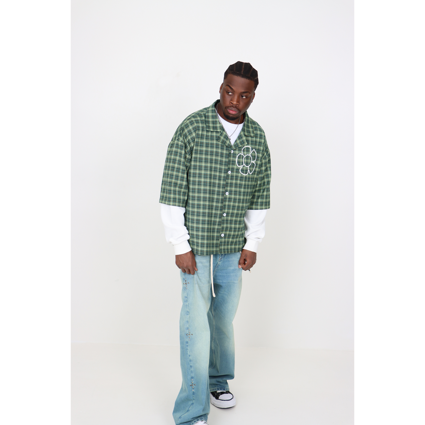PURELOVER EST. Plaid Double Sleeve