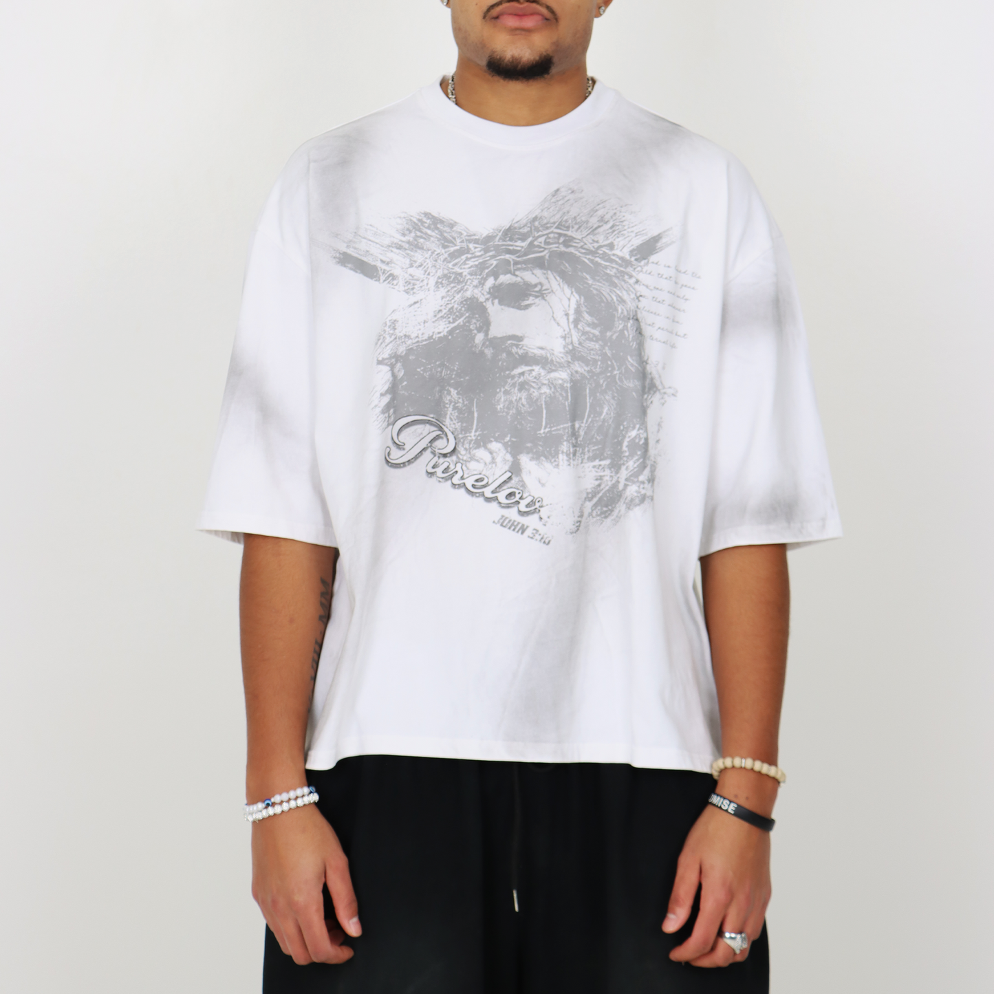 JESUS TEE by purelover - Dirt White