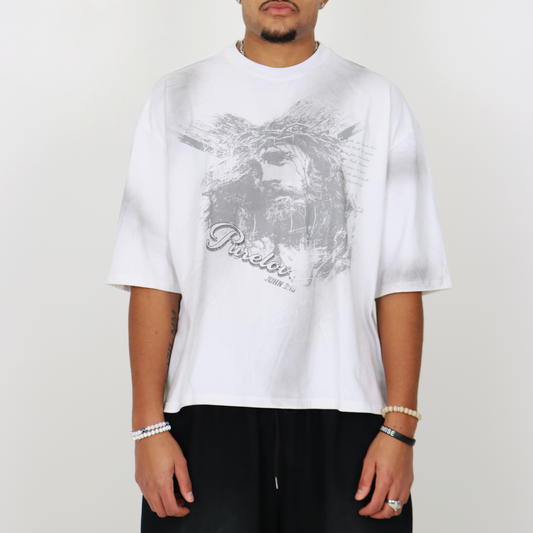 JESUS TEE by purelover - Dirt White